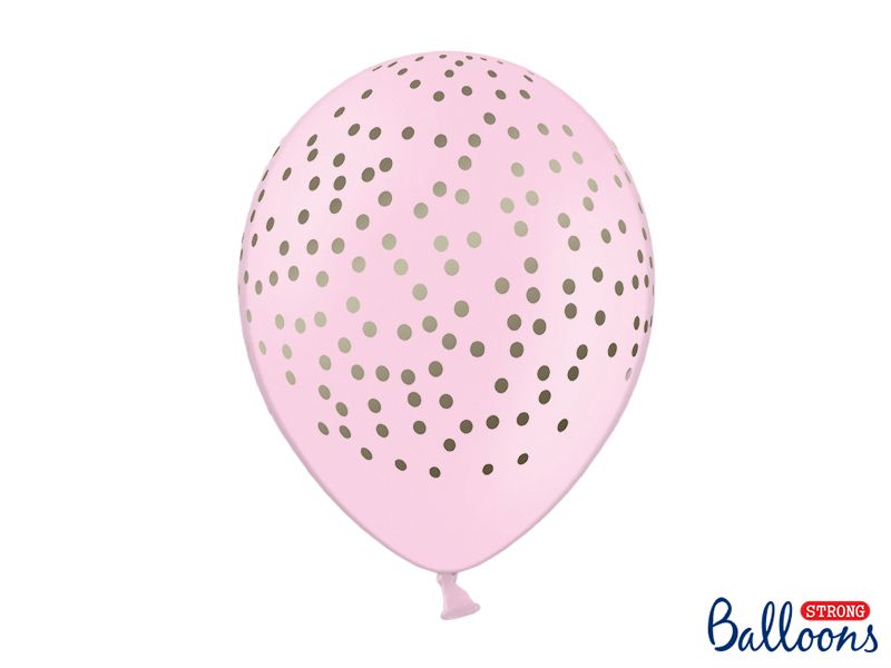 Balony różowe Pastel Baby Pink, 30 cm - 5 szt.